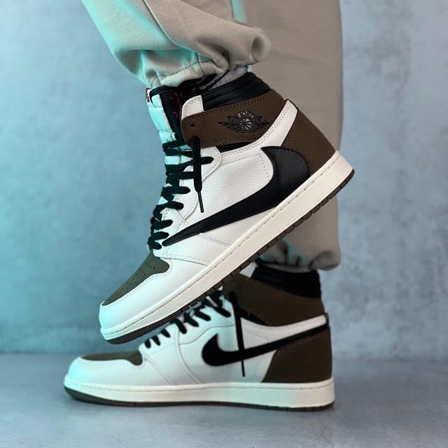 جردن ۱ ترویس ساقدار وایت موکا | Jordan 1 travis High white mocha