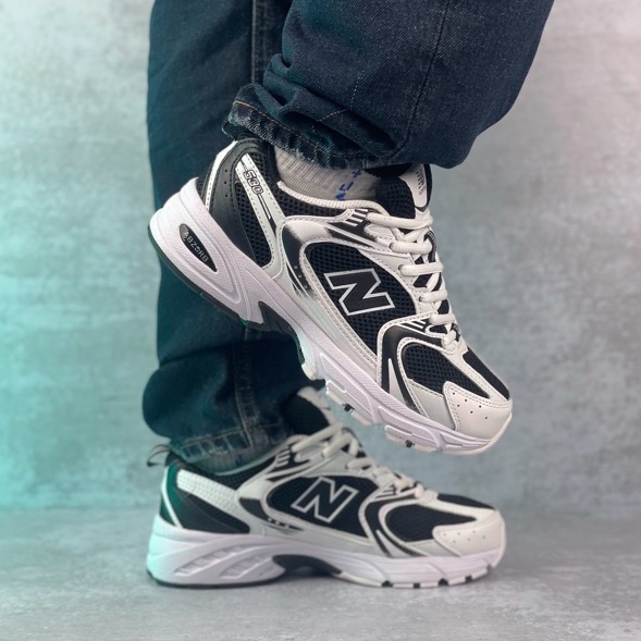 نیوبالانس ۵۳۰ سفید مشکی | New Balance 530 White black