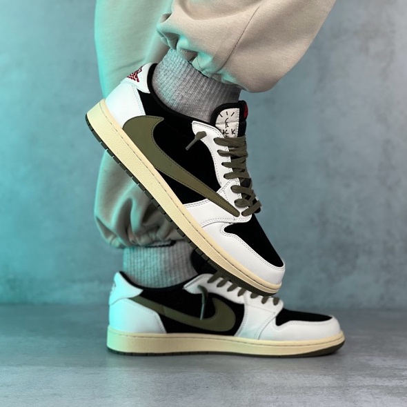 جردن ۱ ترویس الیو | Jordan 1 Low Travis Olive